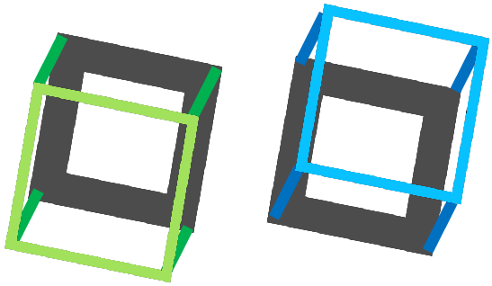 First optical illusion example of planar ambiguity
